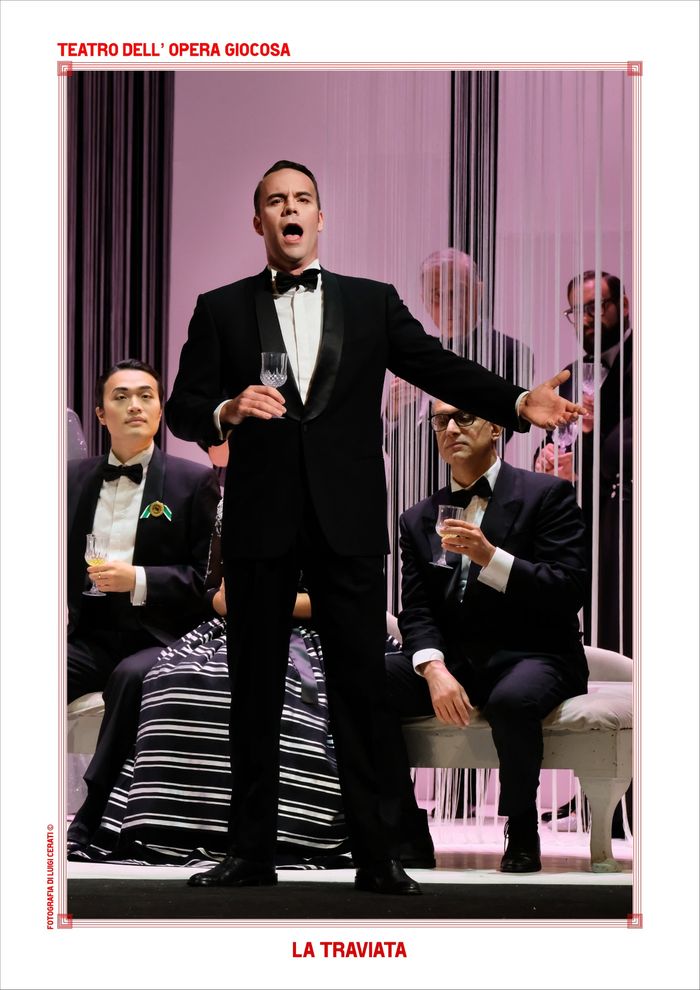 Nicolò Dal Ben, Alfredo nel brindisi del primo atto - La Traviata, Opera Giocosa di Savona